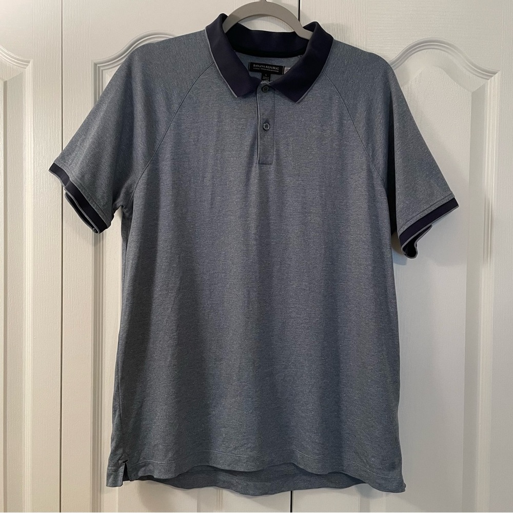 Banana Republic short sleeve luxury touch performance golf polo NWOT